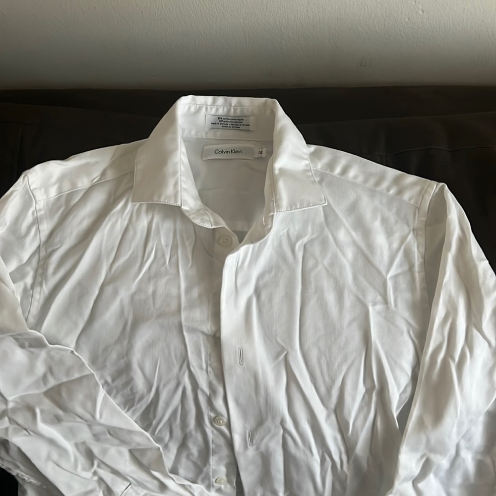 Big Boys White Dress Shirt
